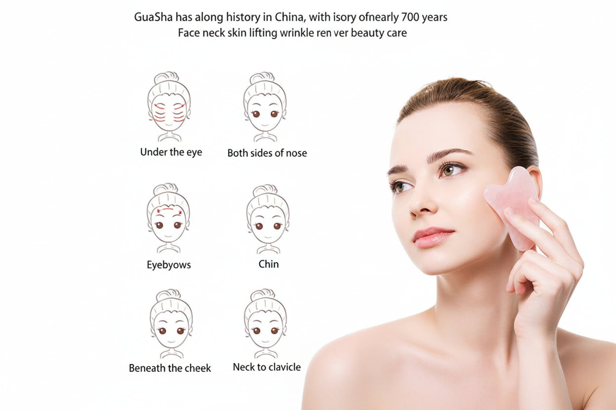 Jade Gua Sha Facial Massage Tool