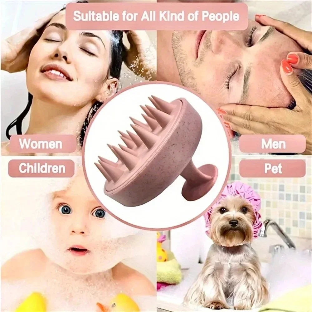 Silicone Shampoo Brush & Scalp Massager